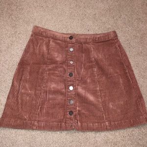 corduroy mini skirt